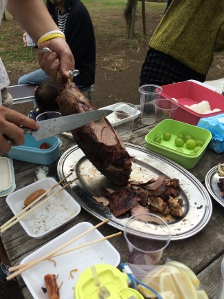 ラム肉のシュラスコ